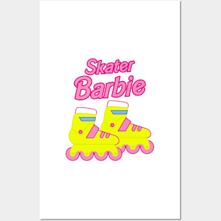 Skater Barbie Rollerblades Posters and Art